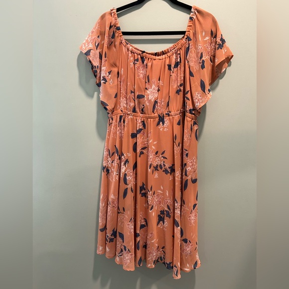 Torrid Chiffon Off-Shoulder Mini Skater Dress - Picture 1 of 11
